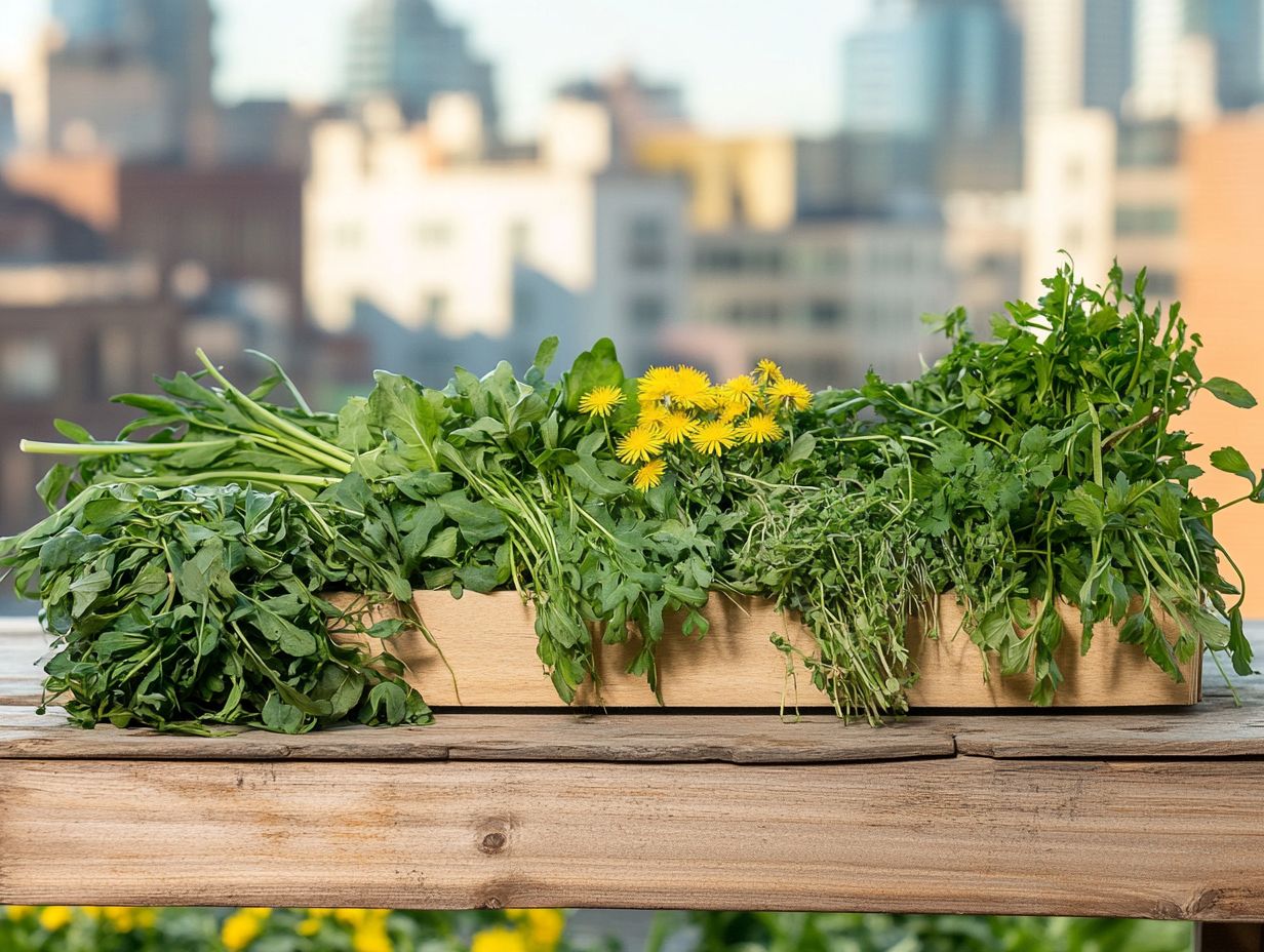 How Can One Identify Edible Plants in Urban Areas?