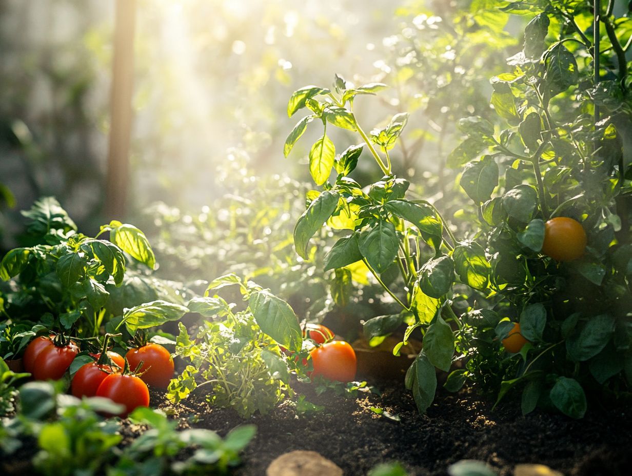 Image showing key takeaways for growing edible plants at home.