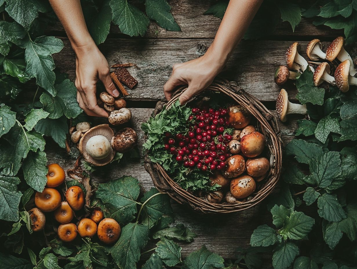 An image showing the benefits of seasonal foraging