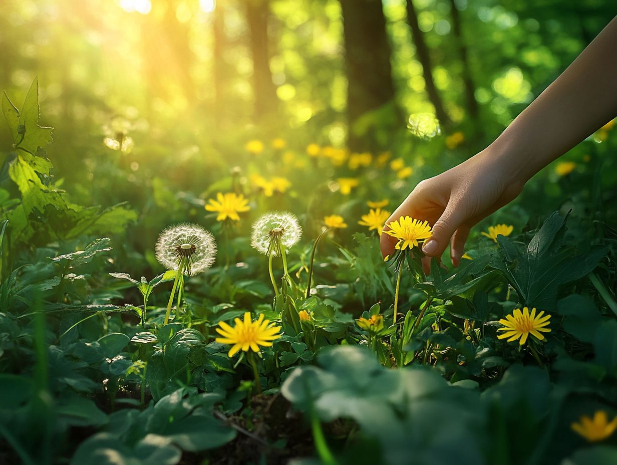 Image depicting frequently asked questions about edible plants for spring foraging.