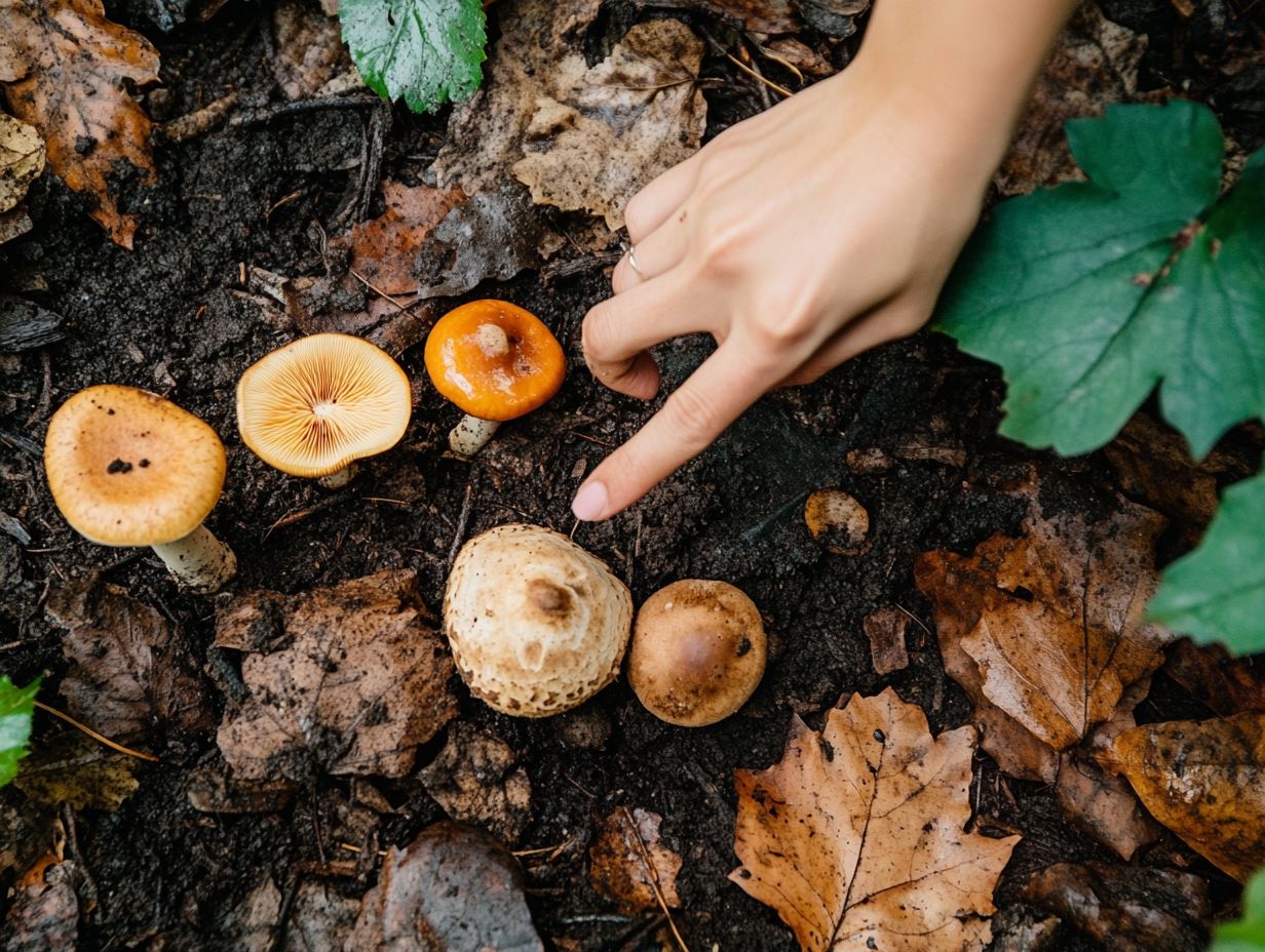 Illustration of the Importance of Habitat and Growing Conditions in Mushroom Foraging