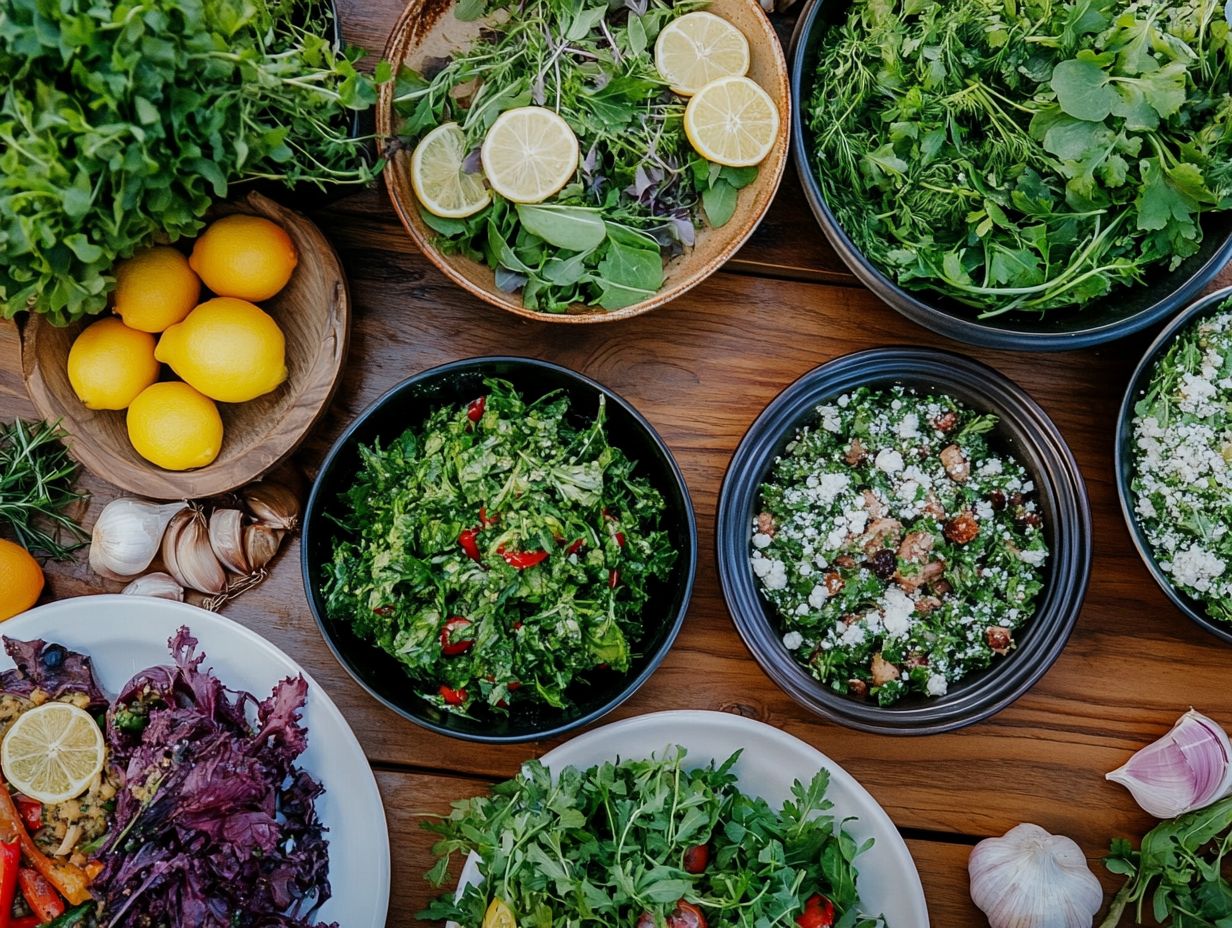 A colorful Veggie Stir-Fry featuring wild greens and vegetables