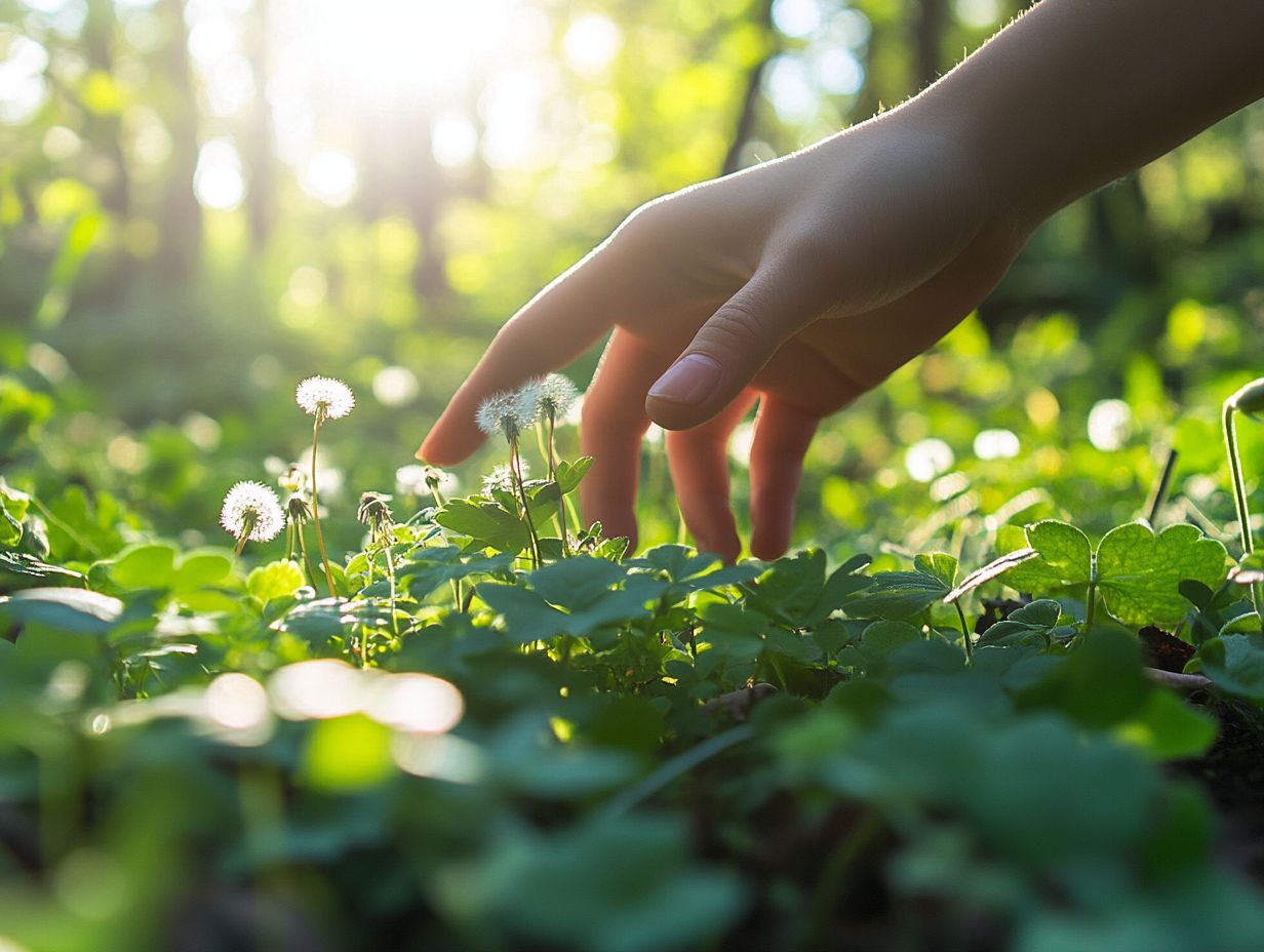 Five beginner-friendly plants for foraging, including dandelions, nettles, blackberries, wild garlic, and elderberries.