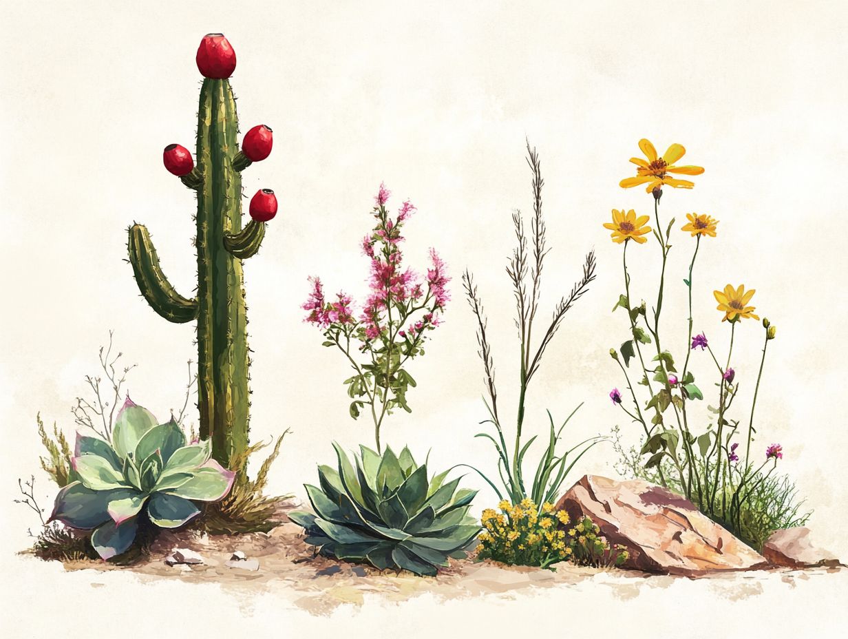 An overview of edible plants and their risks in the desert.