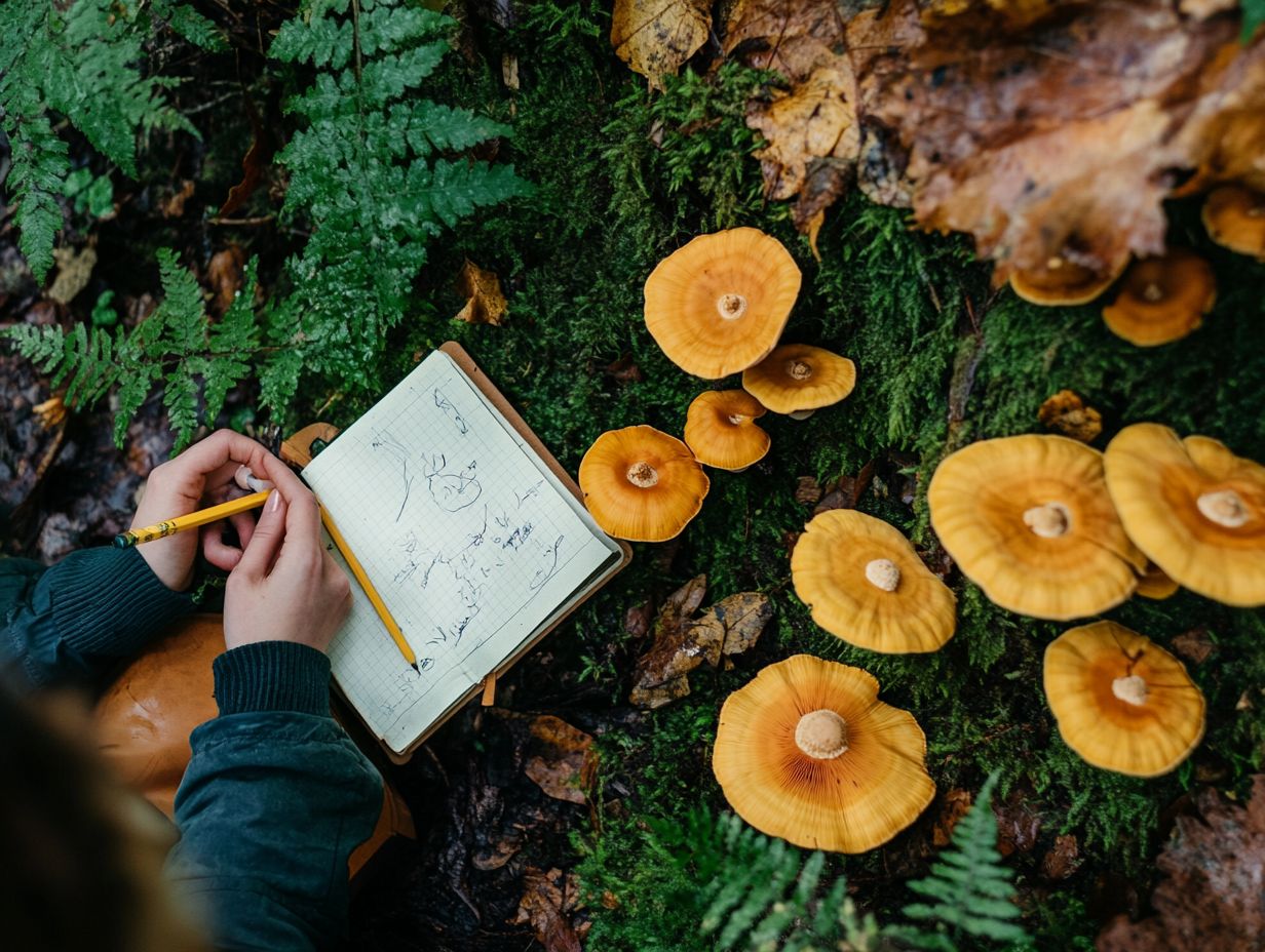 A guide to using field guides or experts for mushroom identification