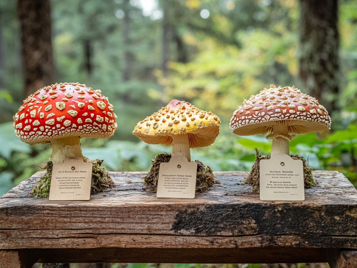 An infographic showing signs of edible vs. poisonous mushrooms