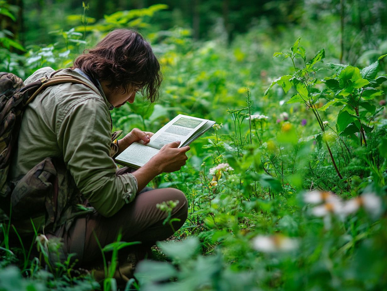 A guide on how to confidently identify wild edibles in nature.