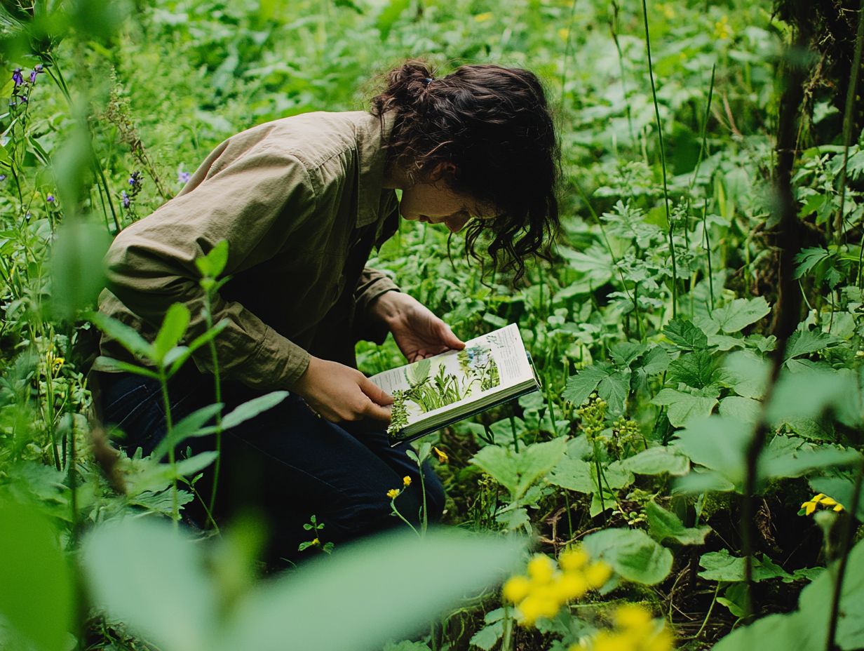 Illustration of key takeaways for foraging wild edibles.