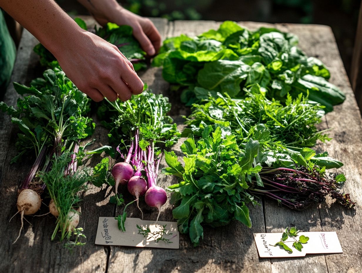 Visual summary of key takeaways for foraging wild vegetables