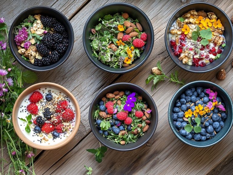 5 Tasty Wild Edible Breakfast Bowls