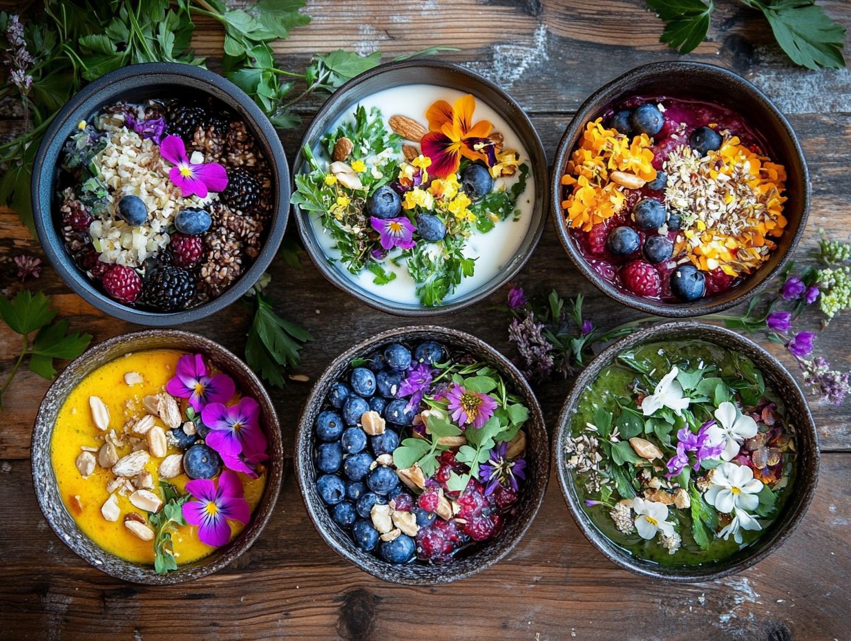 4. Wild Edible Granola and Fruit Bowl