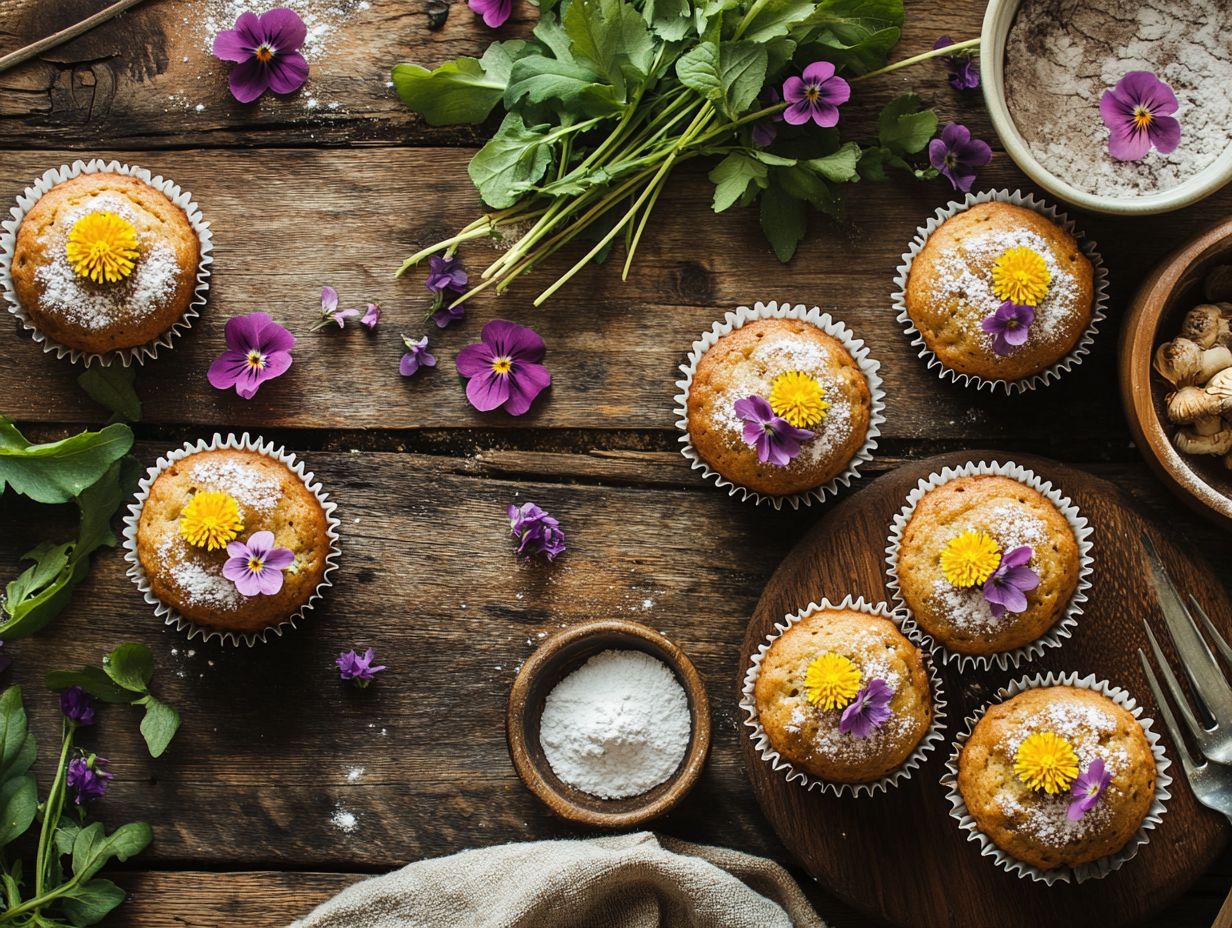 A collection of frequently asked questions about wild edibles in baking.