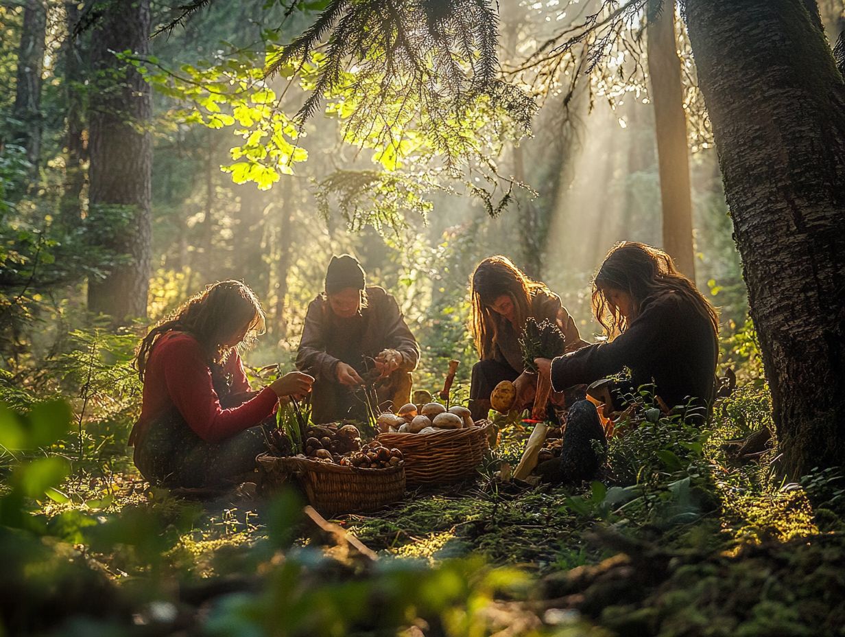 Image depicting techniques for active foraging