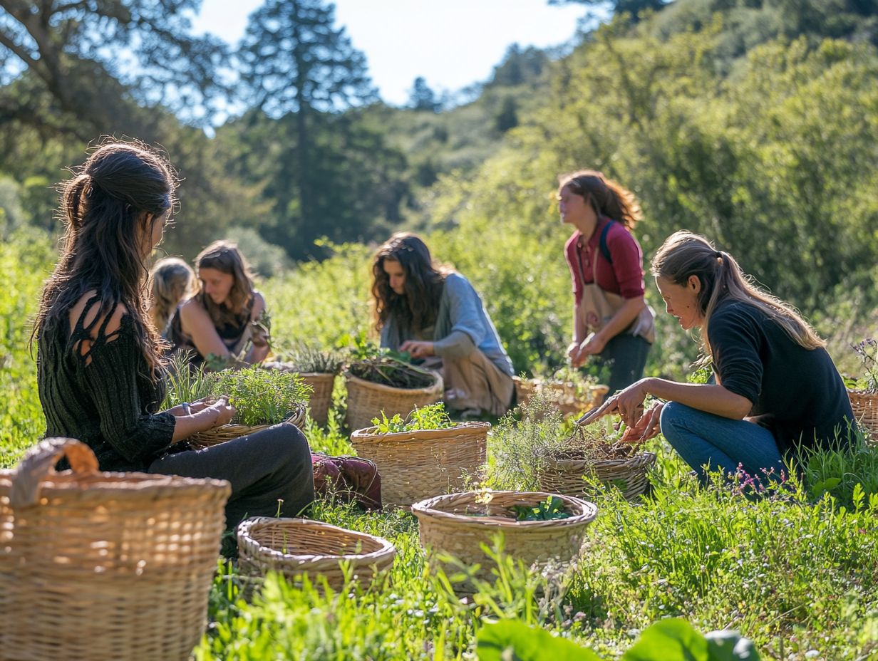 Visual representation of key takeaways from local foraging groups.