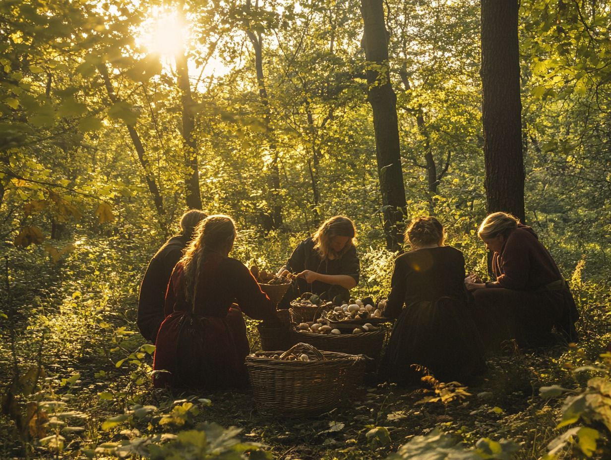 Connecting and building relationships within foraging communities