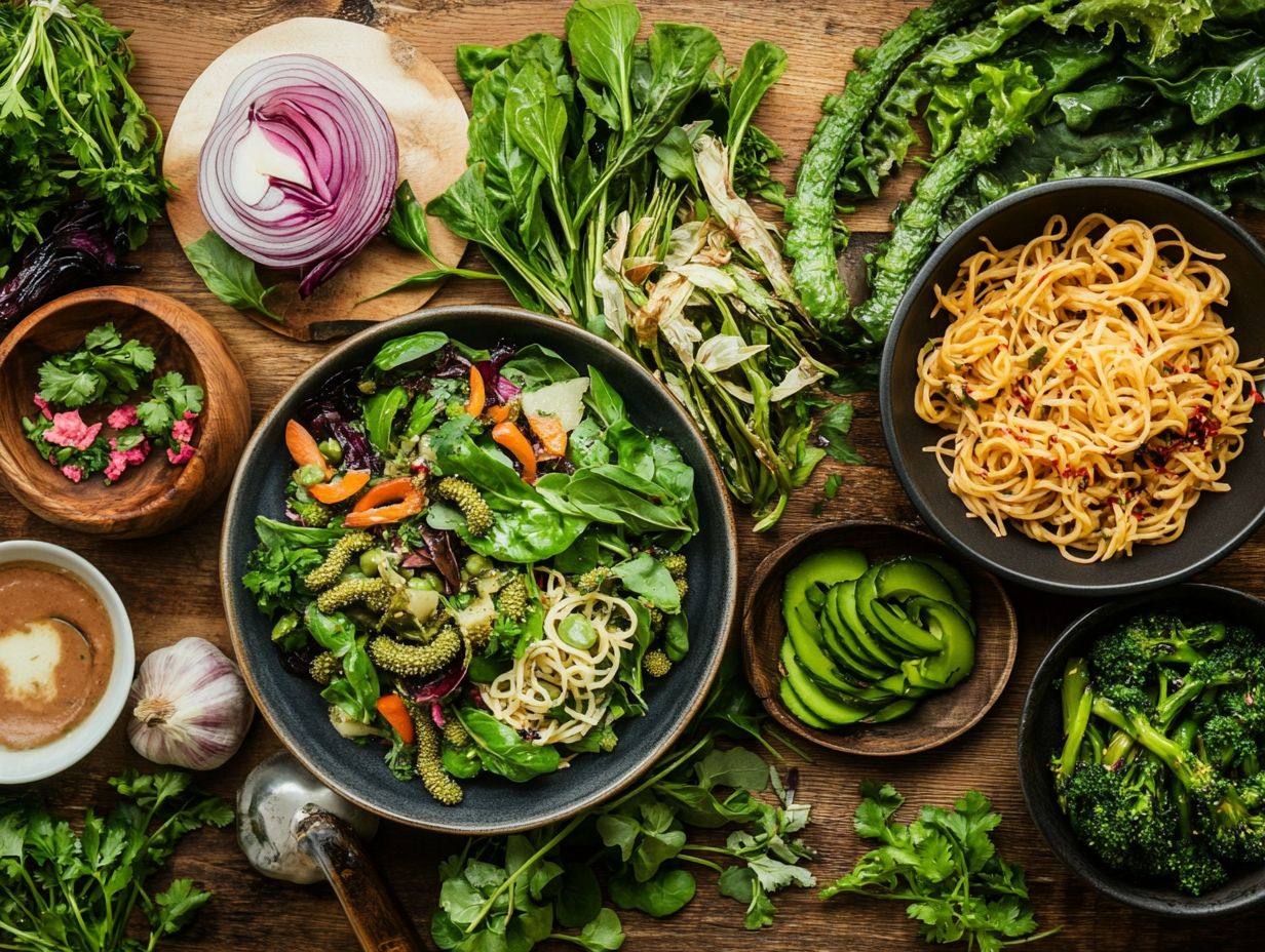 Fiddlehead and Mushroom Risotto