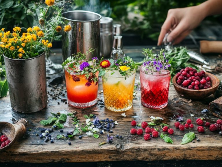 Crafting Wild Edible Cocktails: Unique Recipes