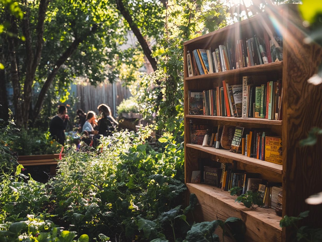 A diverse collection of foraging books in the library