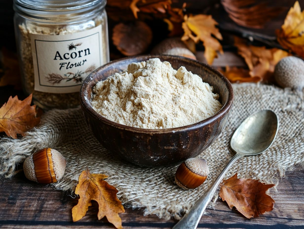 Image showing Delicious Acorn Flour available in stores.