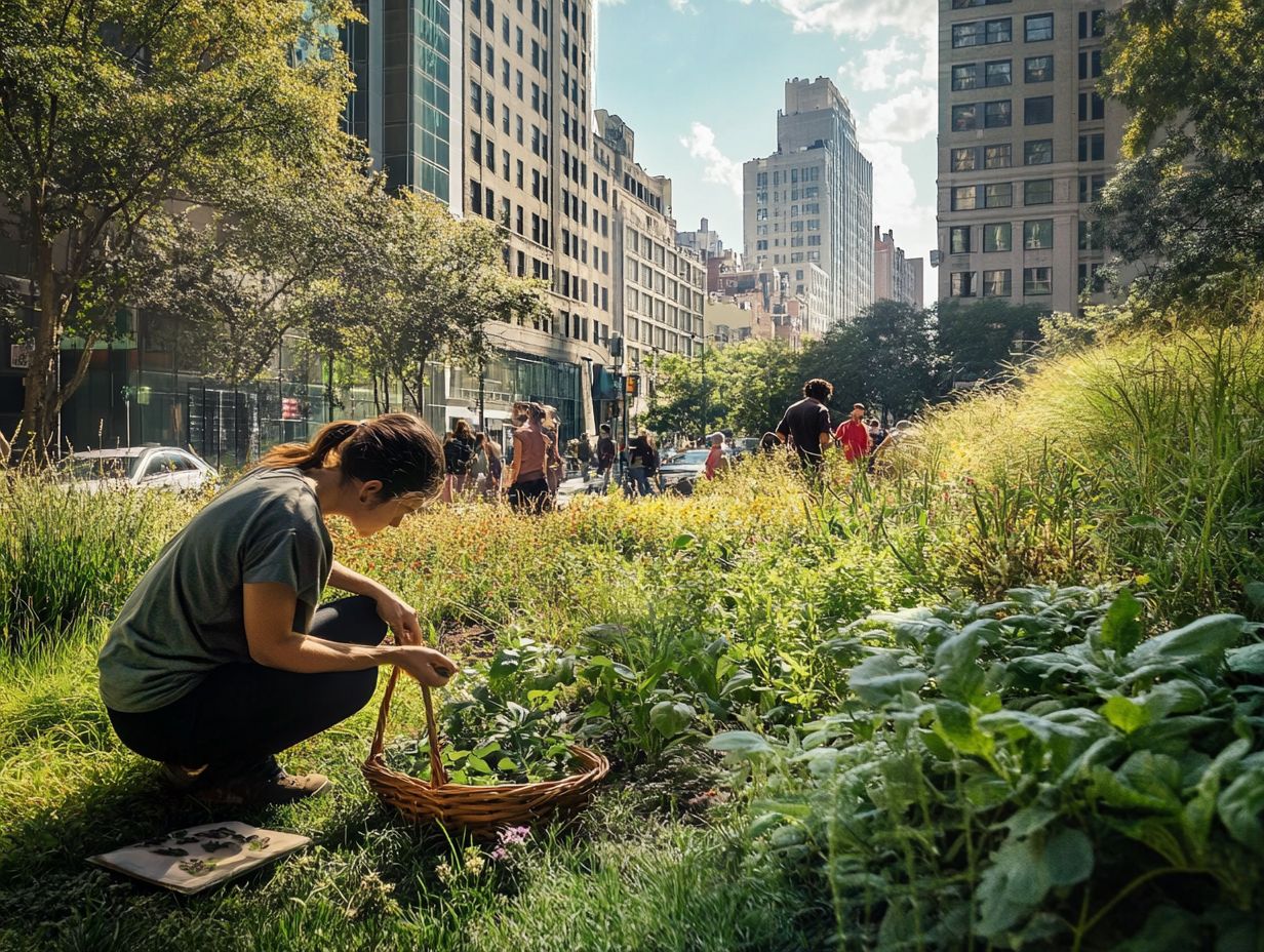 Identifying Edible Plants in Urban Areas