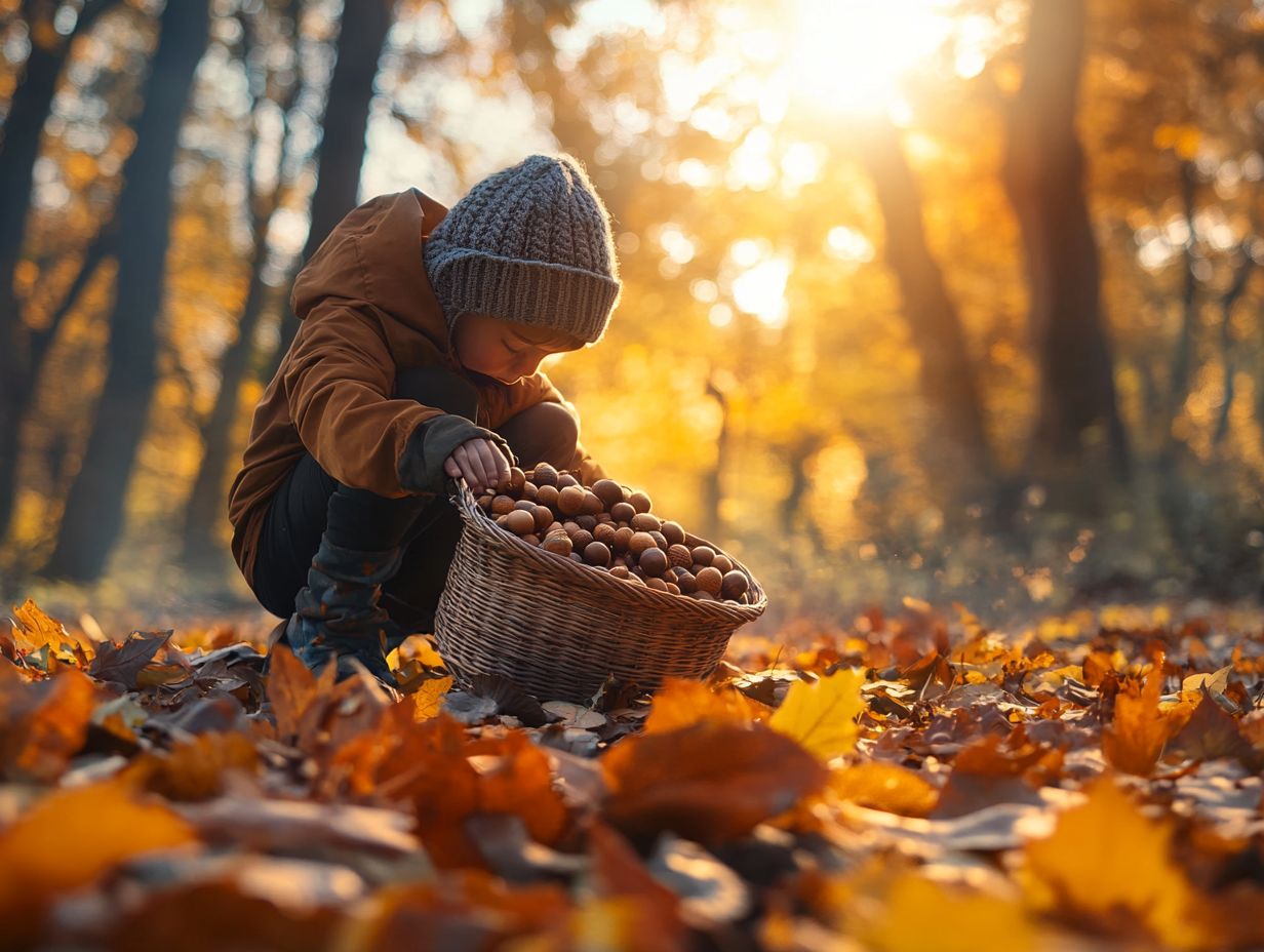 A collection of essential items for foraging in the wild