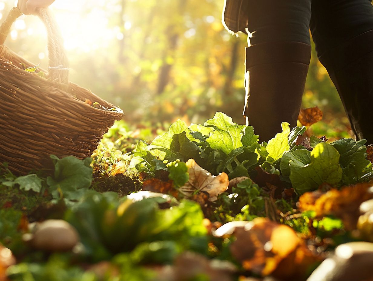 Foraging techniques for seasonal vegetables