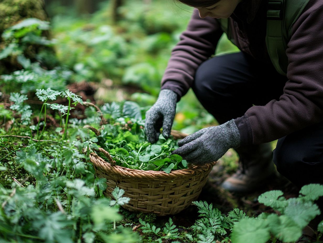 Cleaning and Storing Wild Greens