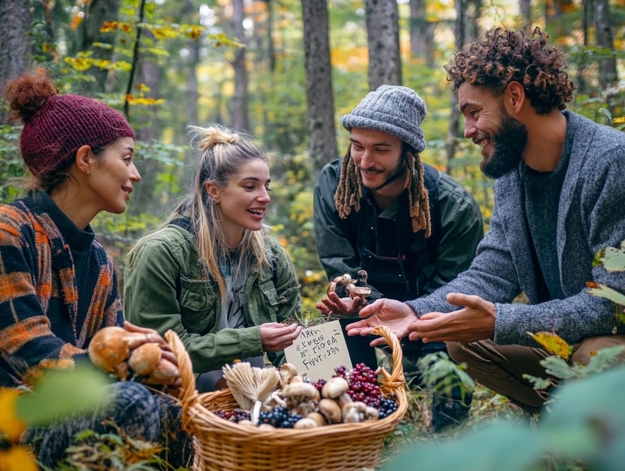 A reminder to properly dispose of waste and packaging while foraging