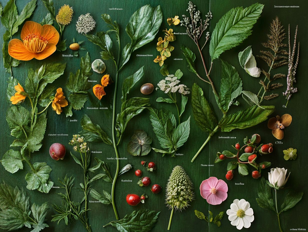 Key features to identify poisonous plants