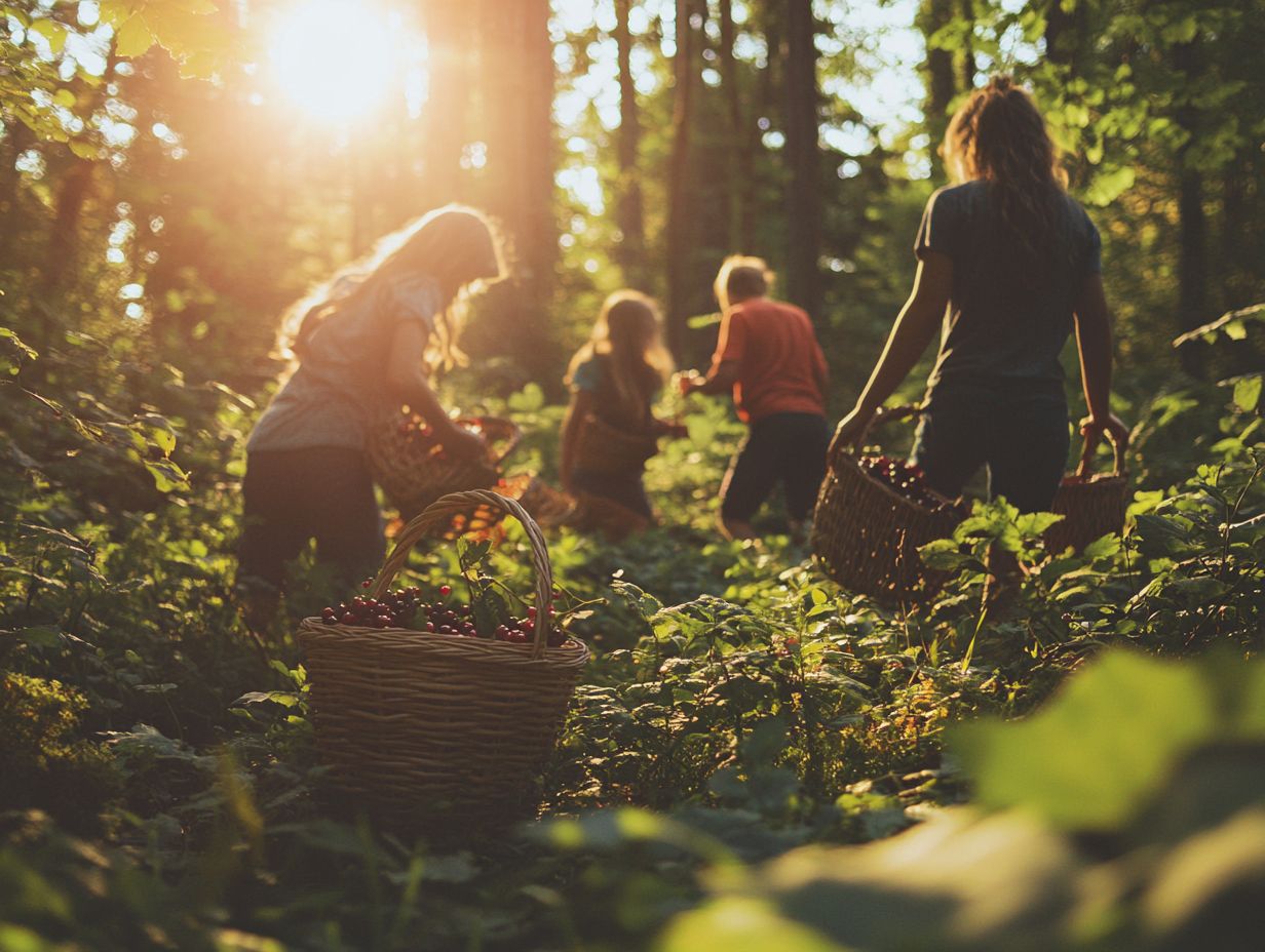 1. How do I plan a successful foraging trip with friends and family?