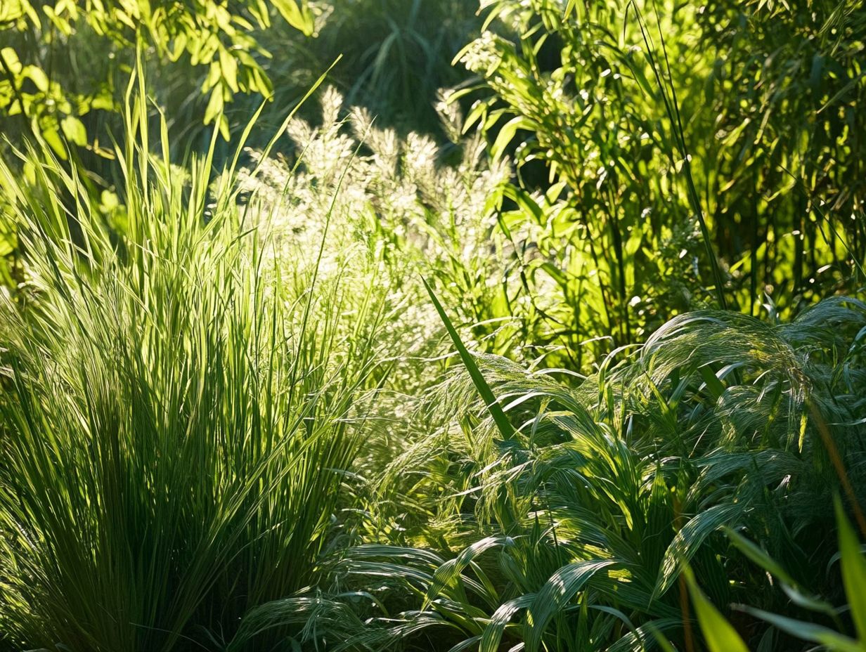 What is the best way to identify edible grasses?