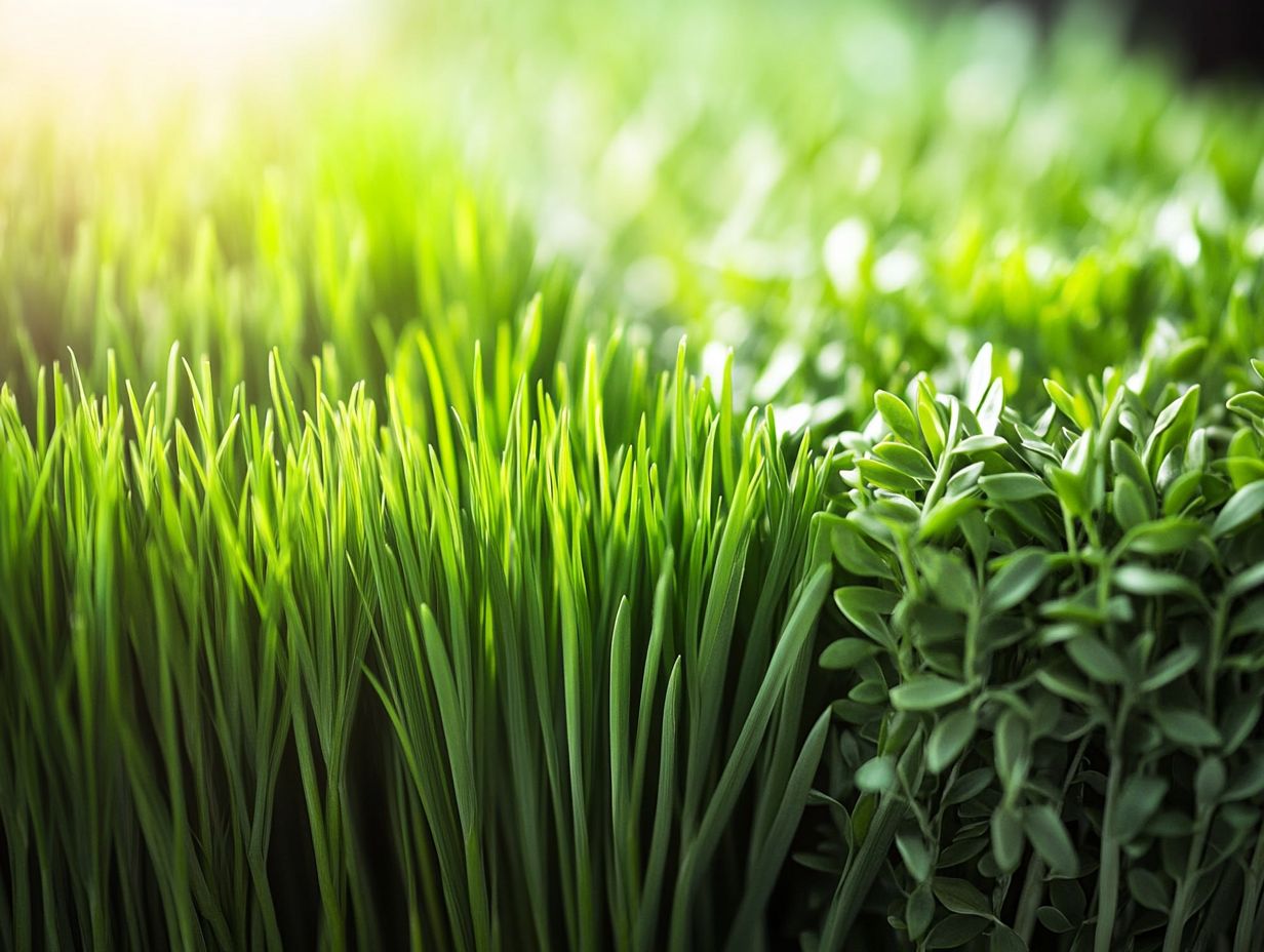 Illustration of important safety precautions for foraging edible grasses