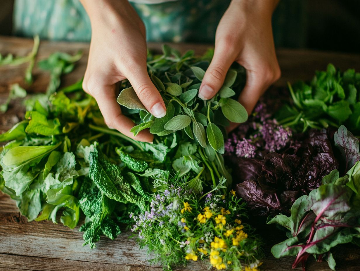 A colorful assortment of fresh vegetables including bell peppers, carrots, and kale.