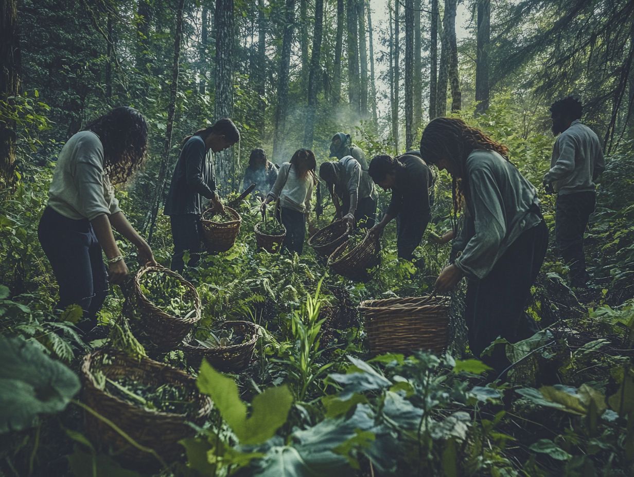 Innovative foraging techniques in action