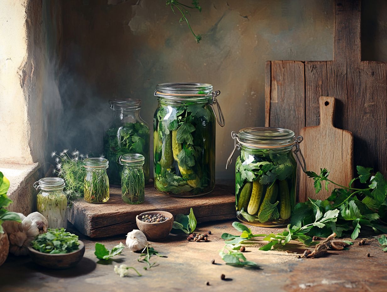 A visual guide on frequently asked questions about wild edible pickles.