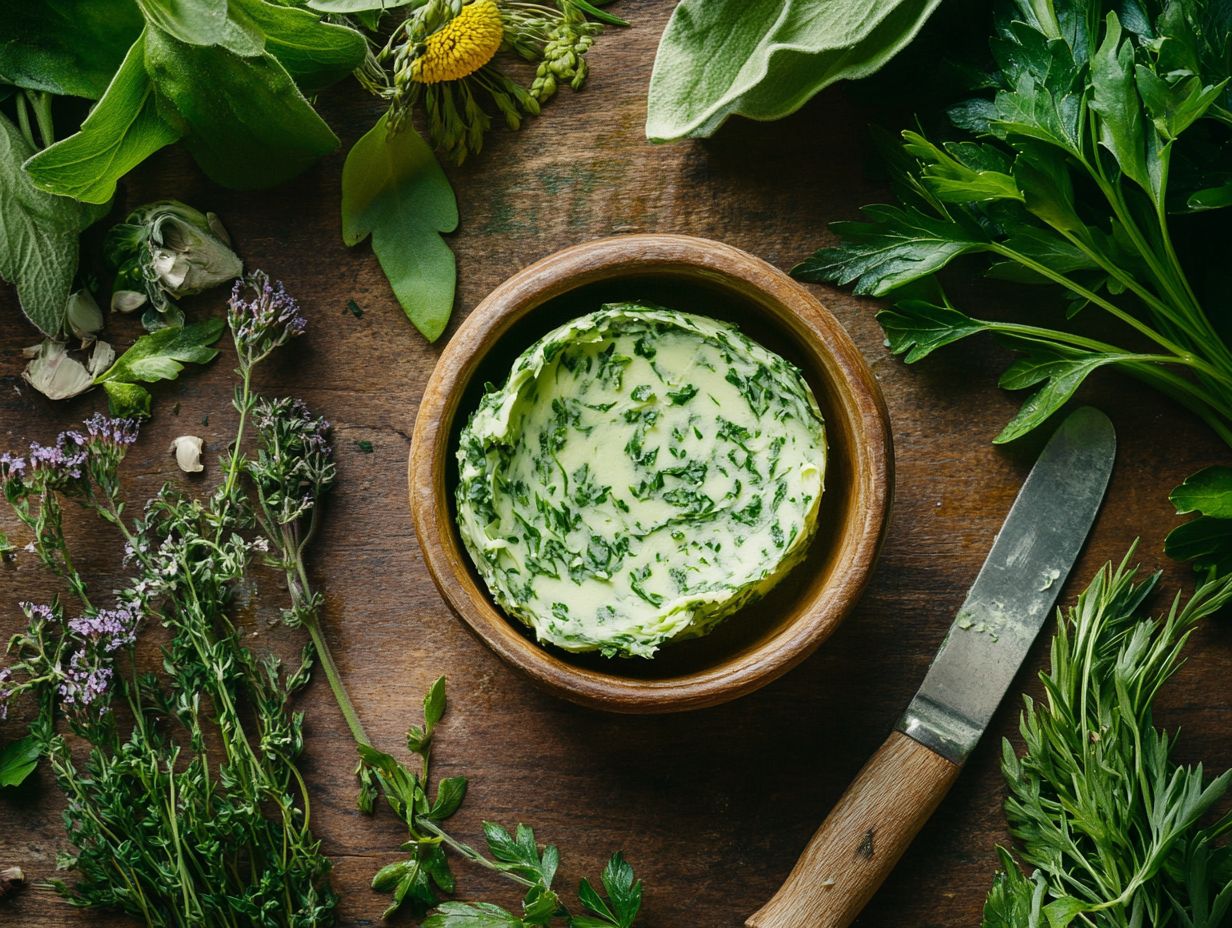 Visual representation of key takeaways about Wild Herb Butter.