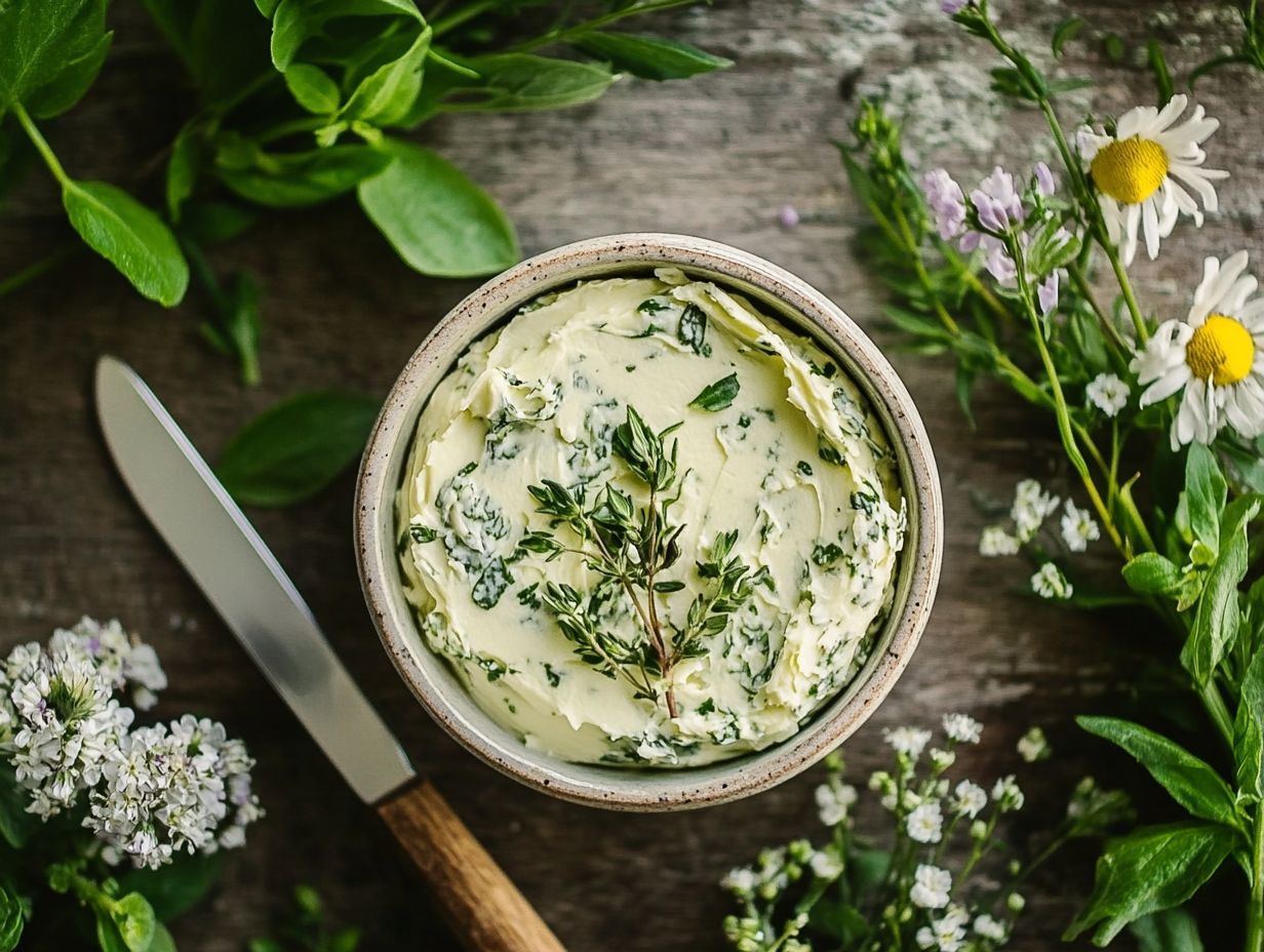 Image depicting frequently asked questions about wild herb butter