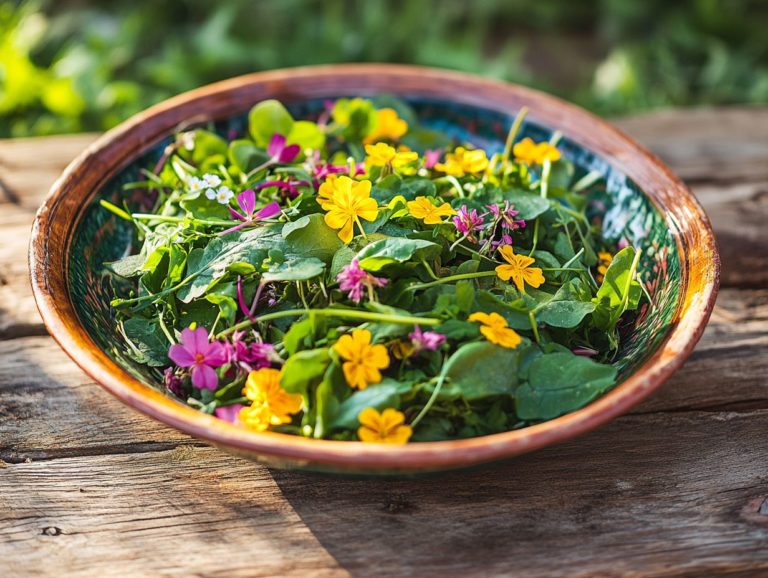 How to Prepare a Wild Herb Salad