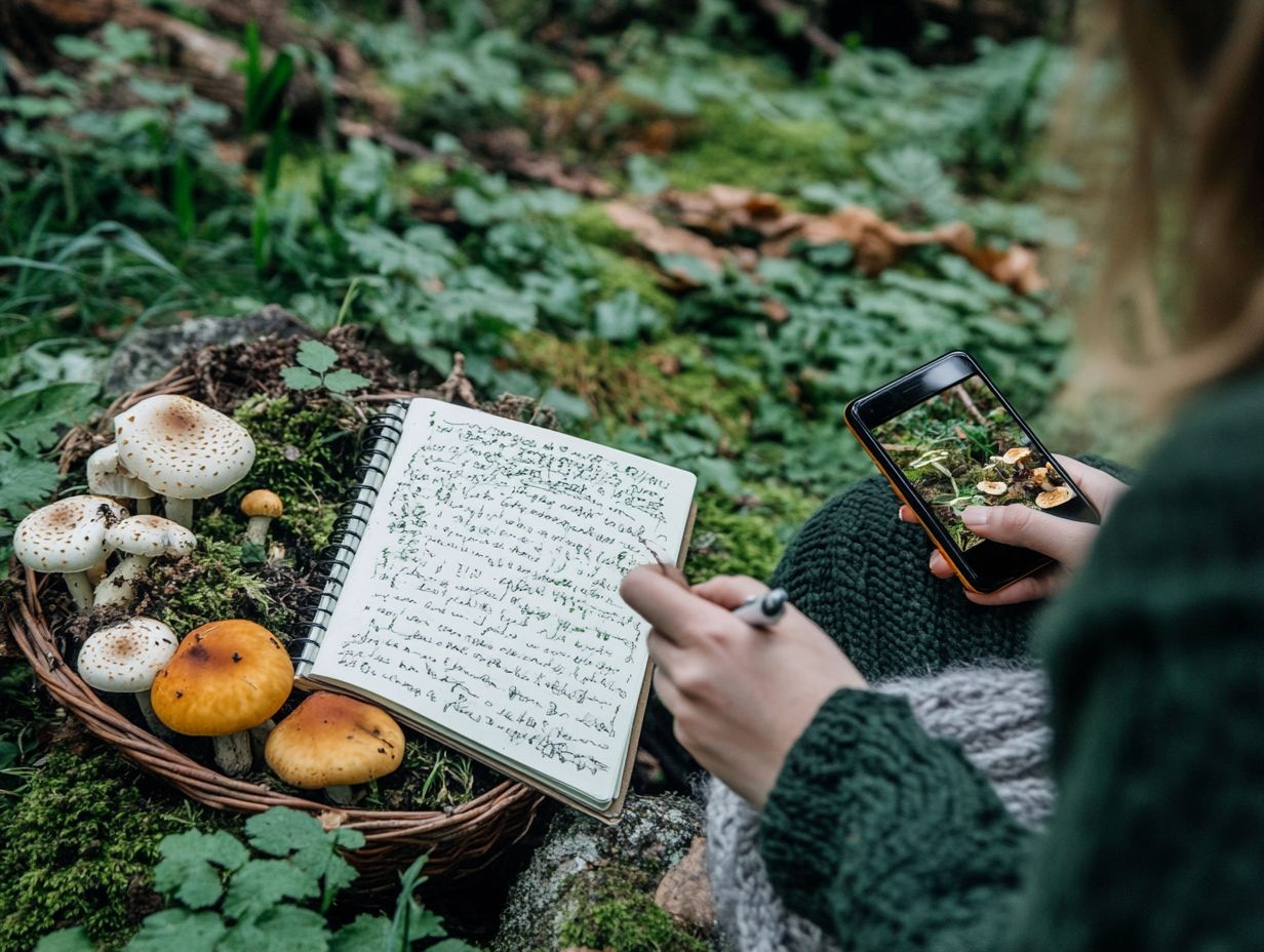 Image illustrating the concept of creating a foraging journal