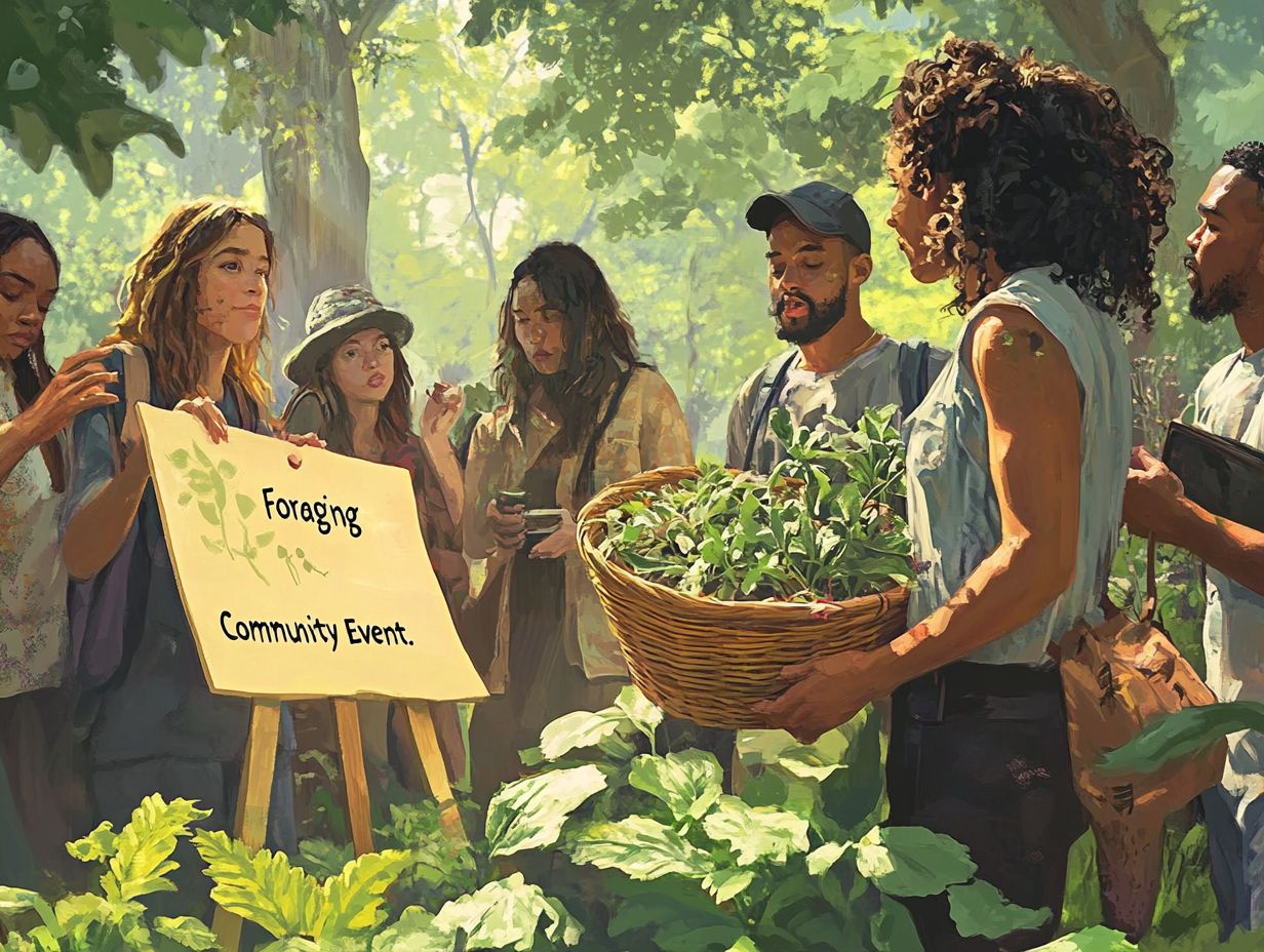 An overview of frequently asked questions regarding foraging community events