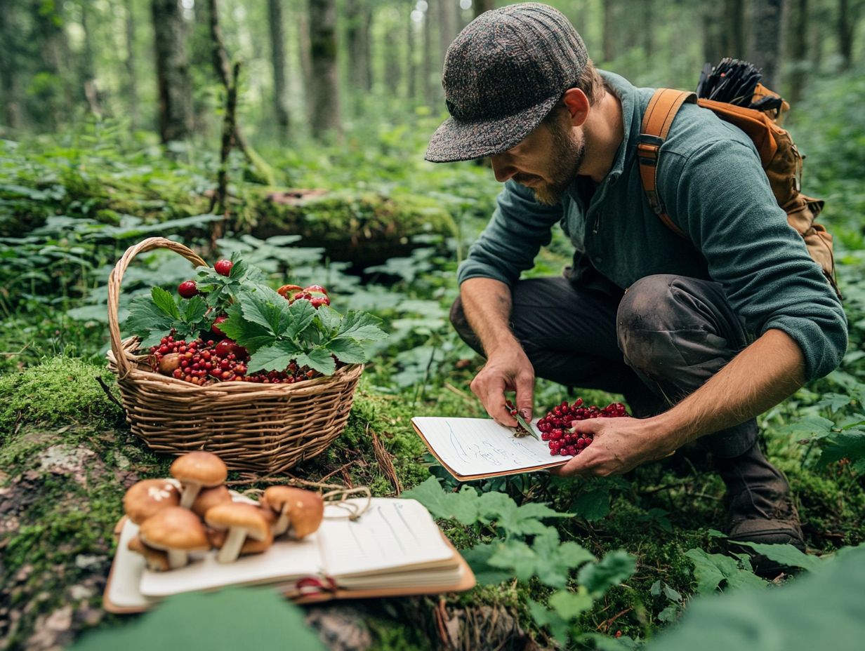 A visual guide on creating a foraging lesson plan