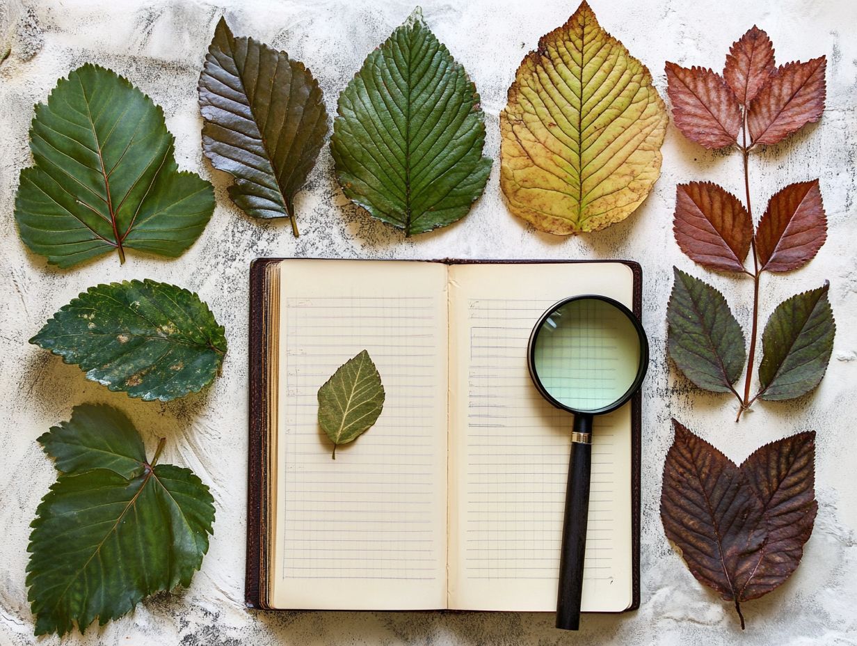 Essential tools for exploring plant characteristics in nature.