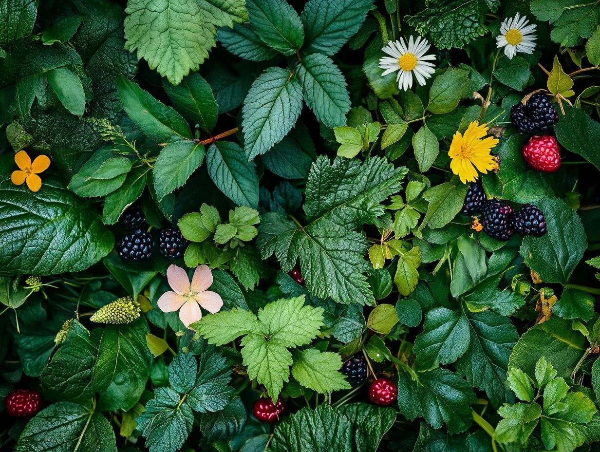 A beautiful display of various edible plants at the nursery