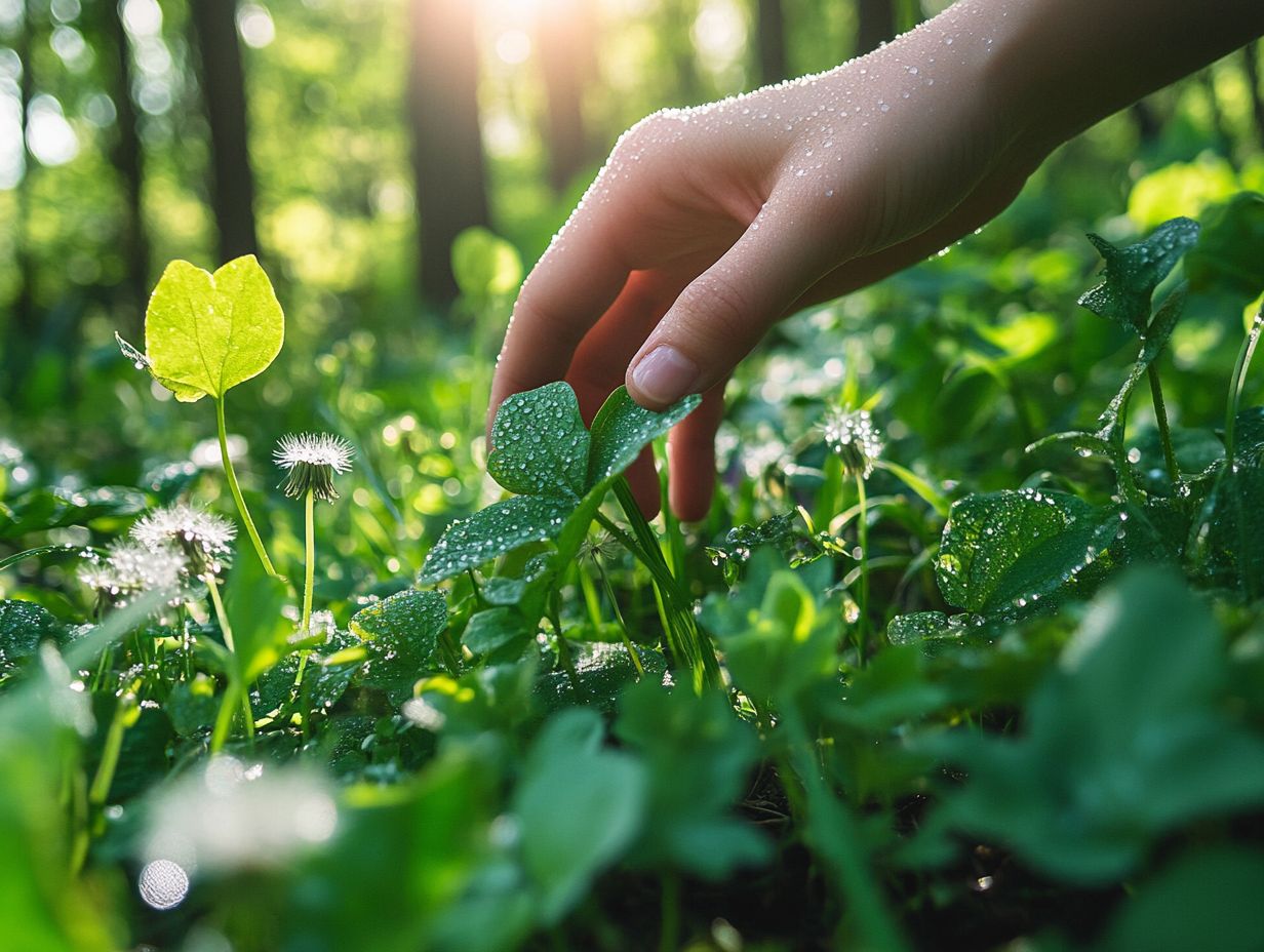 Illustration of key takeaways for identifying edible plants.