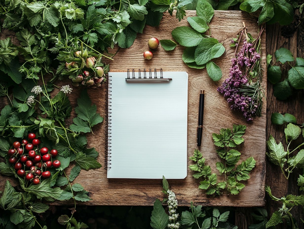 A visual representation of safe edible plants for foraging.