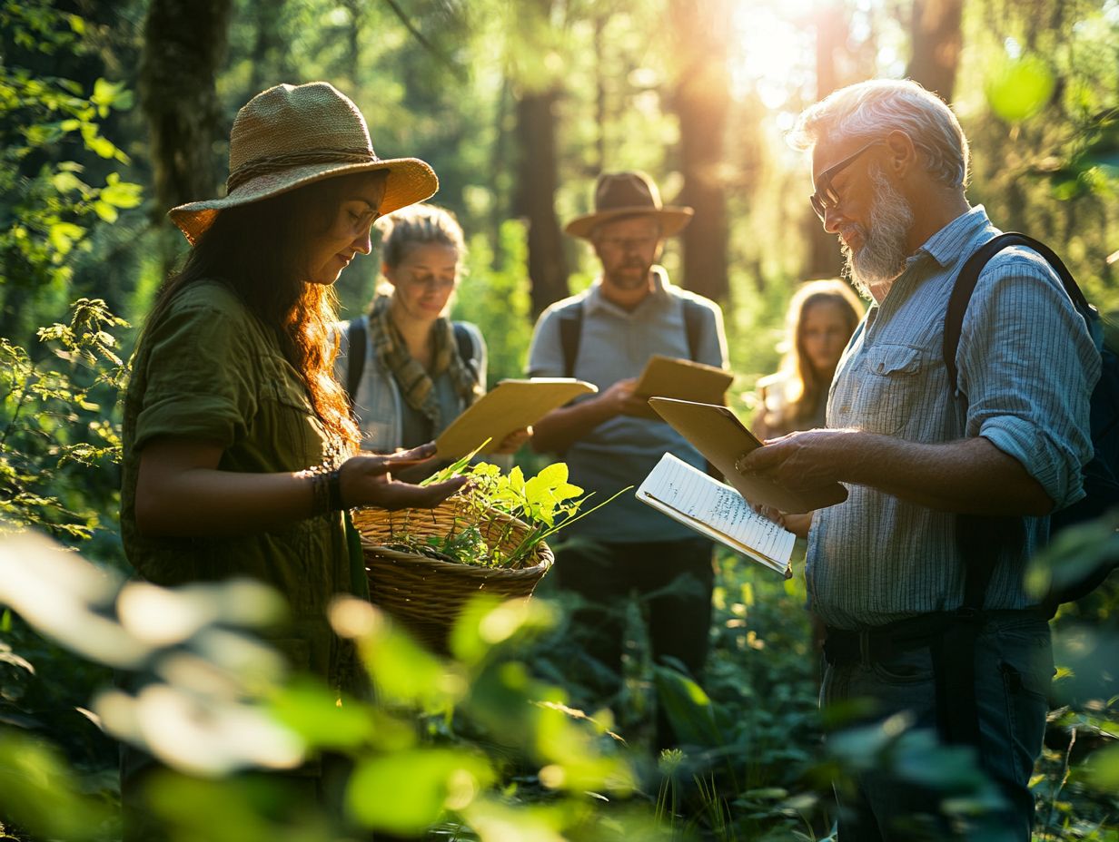 A guide with tips for success in online foraging courses