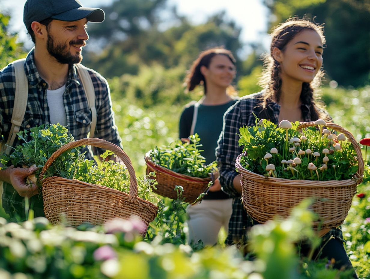 Visual summary of key takeaways from seasonal foraging.