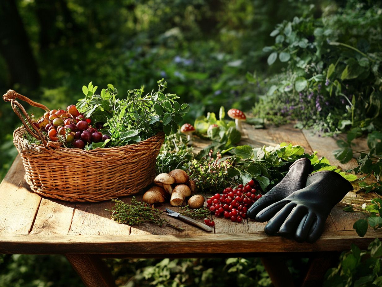 Image of summer foraging essentials