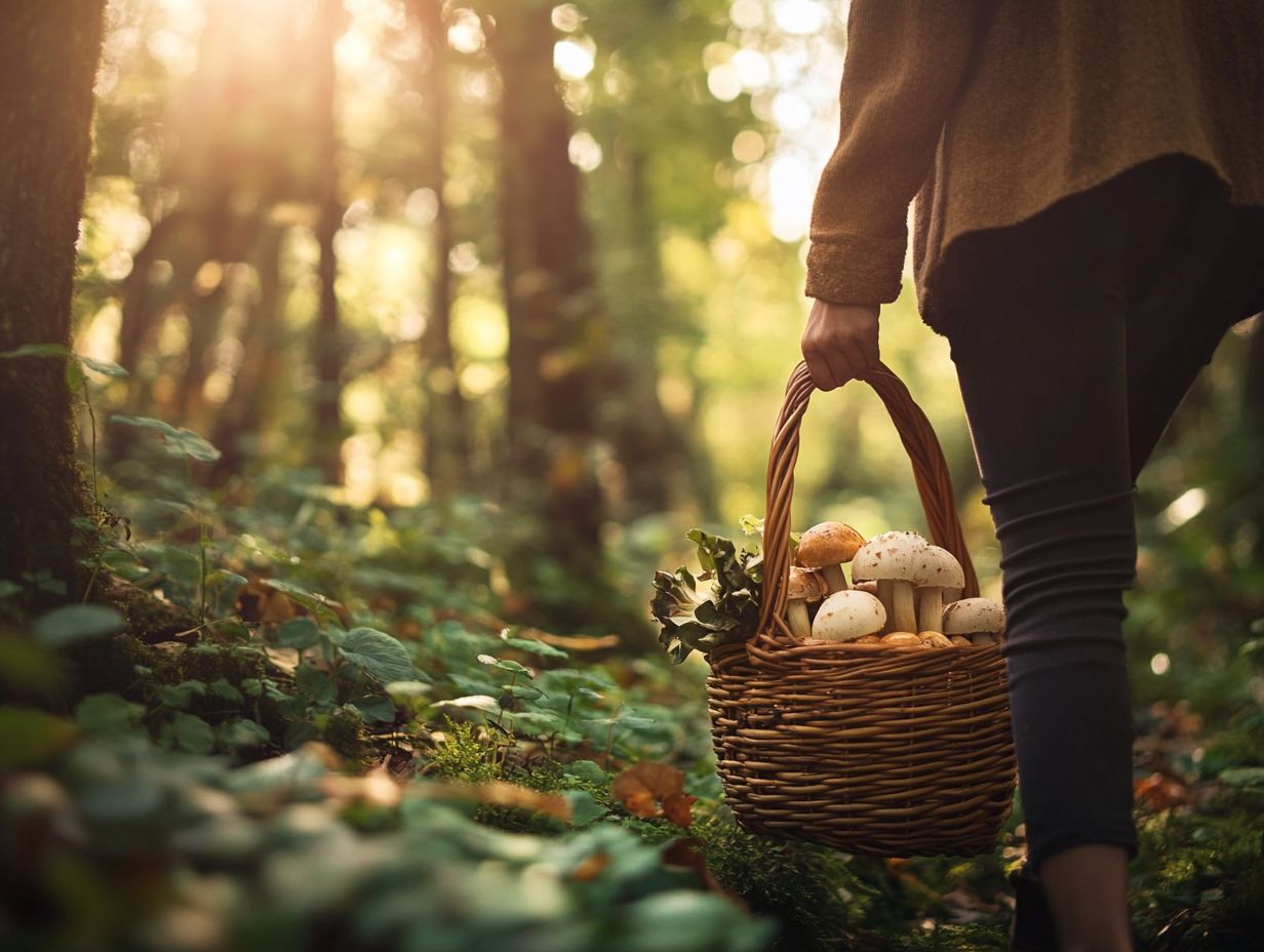 Visual guide to sustainable foraging best practices.