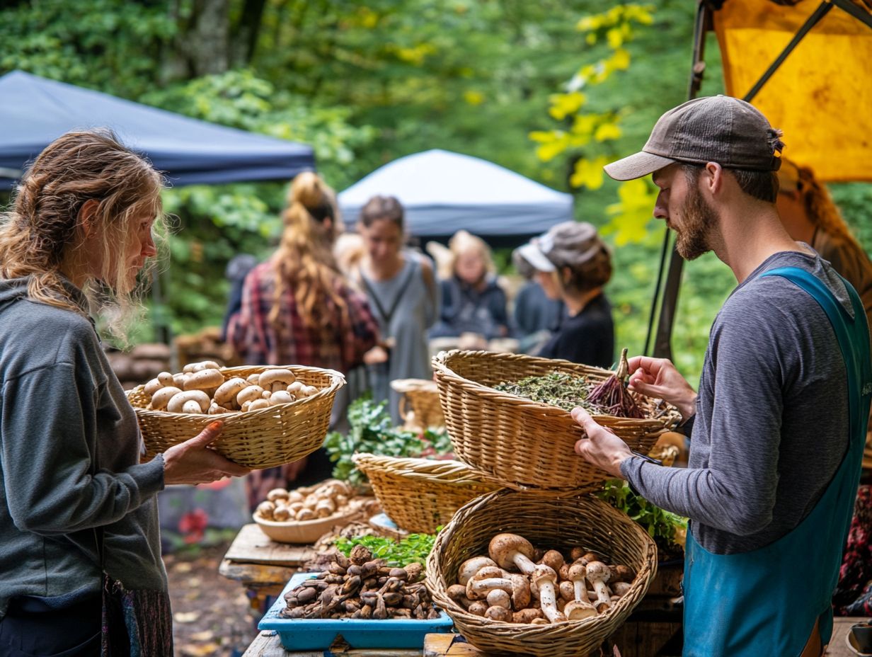 A collage of scenes from popular foraging conferences